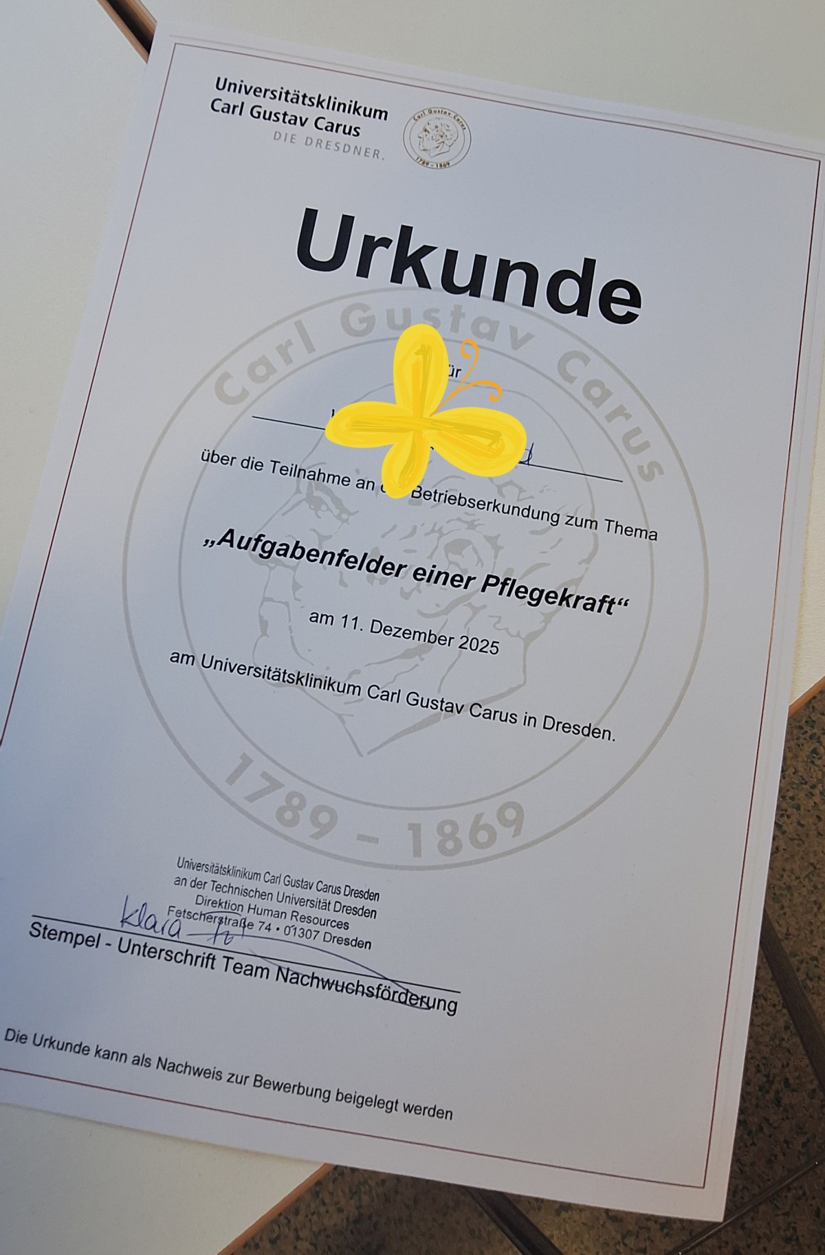 Betriebserkundung Uniklinikum Dresden